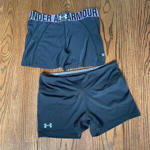 Two pairs Under Armor shorts
